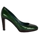 Sergio Rossi Rounded Toe Patent Pumps