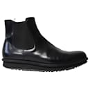 Prada Chelsea Boots in Black Leather