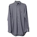 Polo Ralph Lauren Gingham Check Shirt in Blue Oxford Cotton