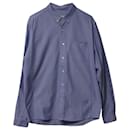 Ami Paris Oxford Shirt in Blue Cotton - Autre Marque