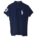Polo Ralph Lauren Slim Fit Polo Shirt in Navy Blue Cotton