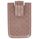 Gucci Monogram Phone Sleeve in Brown Guccissima Leather 