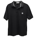 Stone Island Regular Fit Polo Shirt in Black Cotton