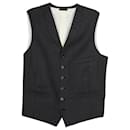 Ralph Lauren Herringbone Vest Blazer in Grey Wool 