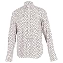 Tom Ford Printed Button Front Shirt in Multicolor Cotton 