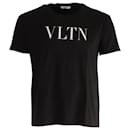 Valentino VLTN T-Shirt in Black Cotton - Valentino Garavani