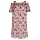 Boutique Moschino Off Shoulder Dress in Floral Print Silk - Autre Marque