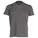 Tom Ford Slim Fit Basic T-Shirt aus grauer Baumwolle