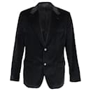 Hugo Boss Single Breasted Blazer in Black Velvet