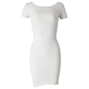 Dsquared2 Mini Bodycon Dress in White Viscose