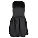 Max Mara Shock Jersey Mini Dress in Black Polyester