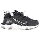 Nike React Vision Low Top Sneakers in Black and White Polyester 