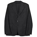 Ralph Lauren Striped Long Sleeve Blazer in Grey Wool