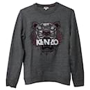 Kenzo upperr Embroidered Sweatshirt in Grey Cotton