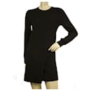 Isabel Marant Etoile Mini-robe noire en laine et alpaga à manches longues taille 38