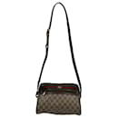 Brown Diamante Coated Canvas Ophidia Gucci Bag