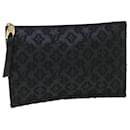 LOUIS VUITTON Monogram Jaguar pochette flat zip Clutch Bag Black M40836 BS3736 - Louis Vuitton
