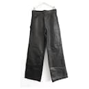 Petar Petrov Black Leather Cargo Pants
