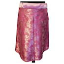 MARC JACOBS FARYTALE SKIRT RASPBERRY BROCHED SILK TUK 8 OR T38 - Marc Jacobs