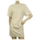 IRO branca manga curta verão t-shirt minivestido tamanho S - Iro