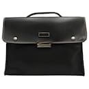 Black Briefcase with Silver Hardware - Longchamp
