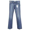 Calça jeans YSL Bootcut em algodão azul - Saint Laurent
