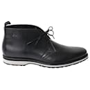 Boss by Hugo Boss Lace-Up Boots in Black Leather