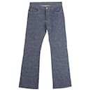 Gucci Denim Flared Jeans in Blue Cotton