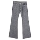 Jeans Gucci Denim a zampa in cotone grigio