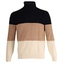 Brunello Cucinelli Ribbed Turtleneck Sweater in Multicolor Laine