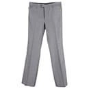 Gucci Flannel Trousers in Grey Wool