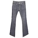 Jeans a zampa Gucci Dark Denim in cotone nero