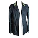 KENZO TRENDY BIA MATERIAL JACKET MID SEASON BAYADERE 4 BUTTONS T 38 - Kenzo