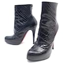 CHRISTIAN LOUBOUTIN SHOES FETICHA ANKLE BOOTS 120 ANKLE BOOTS T37 SHOES - Christian Louboutin