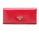 Saffiano Leather Flap Wallet - Prada