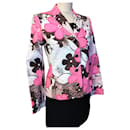 REGINA RUBENS FLORAL COUTURE JACKET JEWELED BUTTONS SIZE 1 or 38 - Regina Rubens