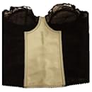 Burberry lace and silk bustier corset