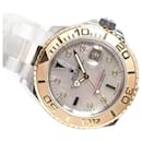 ROLEX YACHT-MASTER white Shell 8P diamond & Sapphire index 18KYG combination Mens - Rolex