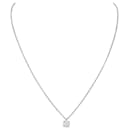 Collier solitaire diamant. - inconnue