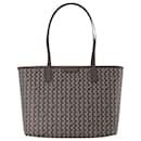Small Zip Tote Hobo Bag - Tory Burch - Grey - Canva