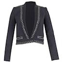 Isabel Marant Studded Blazer Jacket in Black Virgin Wool