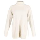 Celine Turtleneck Sweater in Cream Wool - Céline