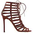 Lace Up Caged Gladiator Heel - Gianvito Rossi