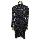 NEW BALENCIAGA MID-LONG ASSYMMETRIC TURTLENECK DRESS 528603 S 36 dress - Balenciaga