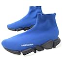 BALENCIAGA SPEED SHOES 617239 Sneakers 43 BLUE CANVAS SHOES - Balenciaga