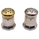 Mini set di agitatori di sale e pepe in argento sterling vintage - Cartier