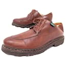 AVIGNON GRIFF PARABOOT SHOES 4E 38 DERBY HALF HUNTING BROWN LEATHER SHOES - Paraboot