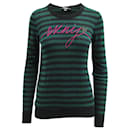 Black and Green Striped Sweater - Dkny