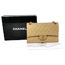 Chanel Classic Double Flap Medium Beige Lambskin Gold