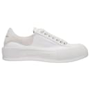 Deck Sneakers in White Canva - Alexander Mcqueen